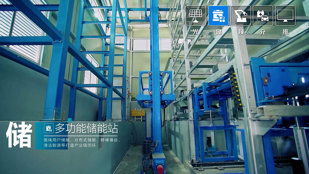 电动汽车换电站画面